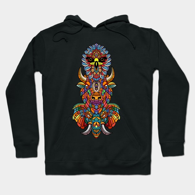 Multicolored Totem Pole Hoodie by TylerMade